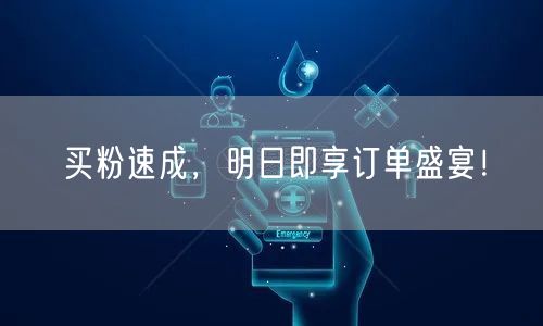 买粉速成，明日即享订单盛宴！