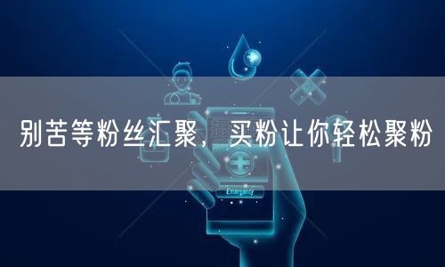 别苦等粉丝汇聚，买粉让你轻松聚粉