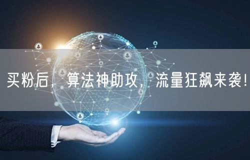 买粉后，算法神助攻，流量狂飙来袭！