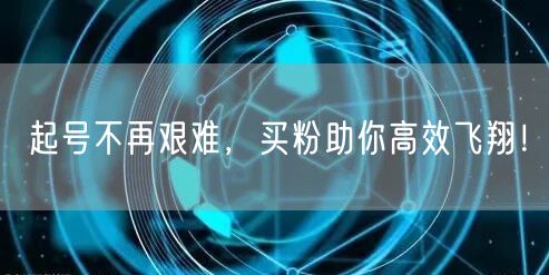 起号不再艰难，买粉助你高效飞翔！