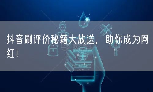 抖音刷评价秘籍大放送，助你成为网红！