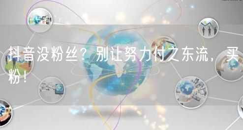 抖音没粉丝？别让努力付之东流，买粉！