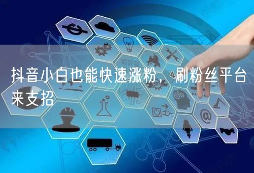 抖音小白也能快速涨粉，刷粉丝平台来支招