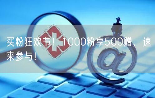 买粉狂欢节！1000粉享500赠，速来参与！