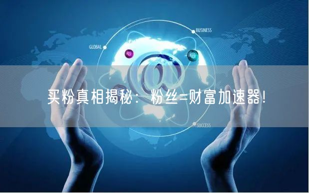买粉真相揭秘：粉丝=财富加速器！
