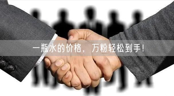 一瓶水的价格，万粉轻松到手！