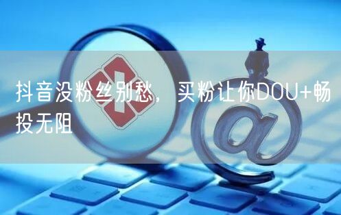 抖音没粉丝别愁，买粉让你DOU+畅投无阻