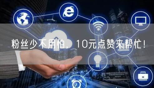 粉丝少不用怕，10元点赞来帮忙！