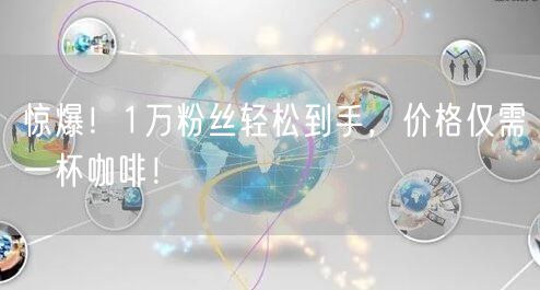 惊爆！1万粉丝轻松到手，价格仅需一杯咖啡！